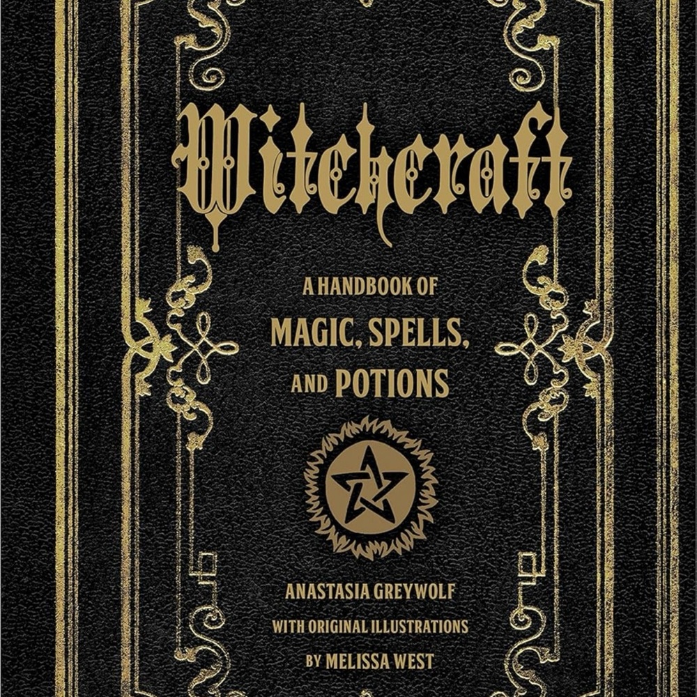 Witchcraft Handbook with Gold Detailing